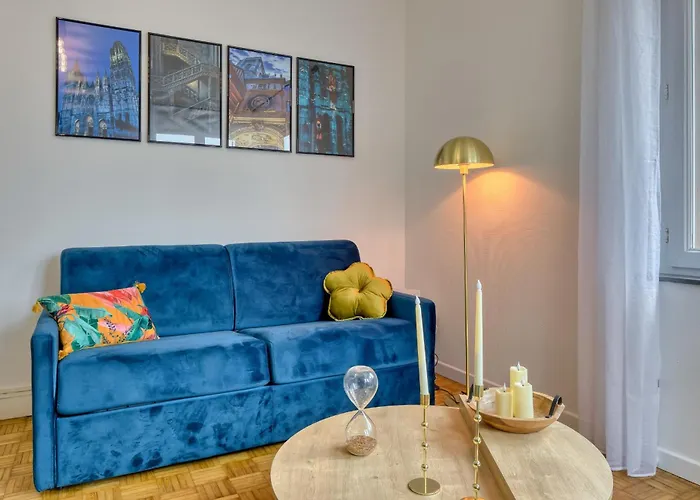 Cécile Charming One-bedroom With Parking Close To The Seine Rouen